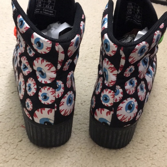 🖤Jeffery Campbell eyeball platform sneakers - Picture 5 of 14